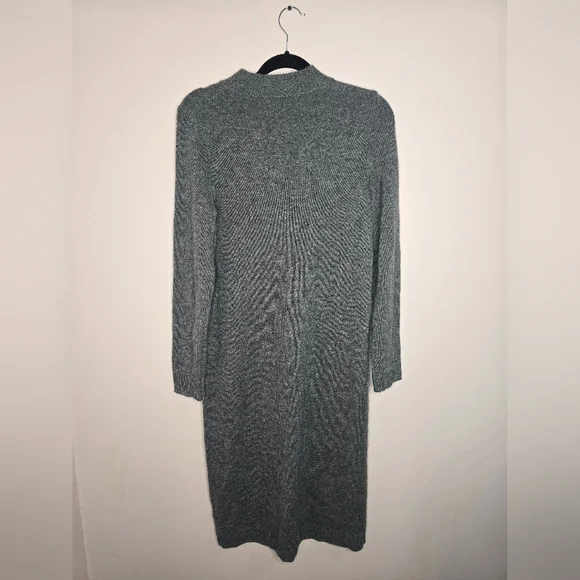 Madewell Cashmere Midi Sweater-Dress Grey - Picture 3 of 5